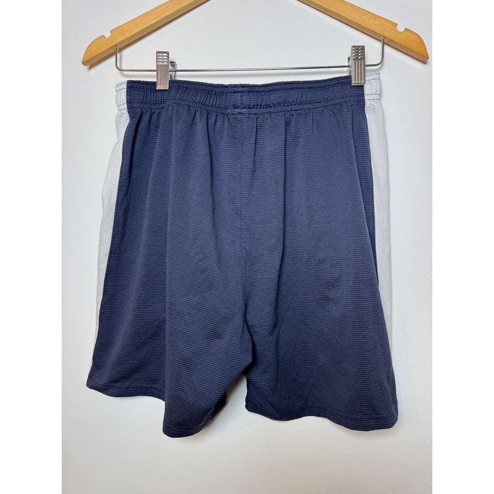 Under Armour HeatGear Mens Navy Blue Athletic Training Shorts Fitted Medium